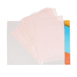 Цена за 5 шт. Бумага масштабно-координатная А4 10 листов Calligrata, оранжевая сетка