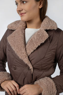 05-2109 Куртка женская зимняя (пояс) - El podio фото 7