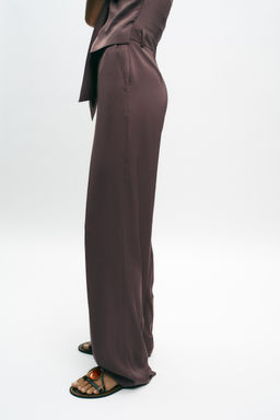 KNOT DETAIL SATIN WAISTCOAT JUMPSUIT - Zara фото 5
