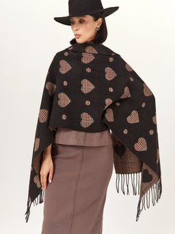 в составе ШЕРСТЬ  и КАШЕМИР Большой, мягкий, теплый  двусторонний палантин - Tantino фото 3