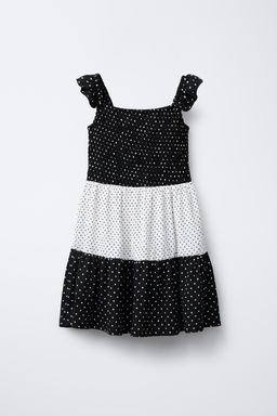 POLKA DOT PANEL DRESS