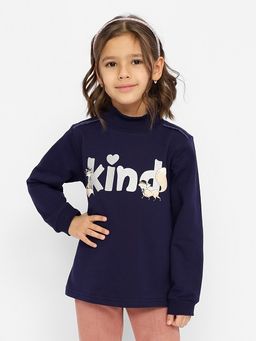 CRB wear/CWKG 63328-41-339 Водолазка для девочки,темно-синий/Ex.Cherubino