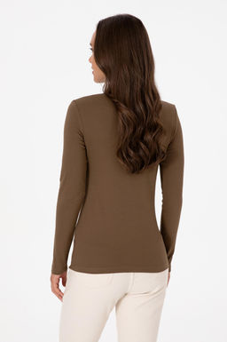 Kad_n Haki Basic Polo Yaka Sweatsh_rt Sepette S_rpriz _ndirim - U.s. polo assn фото 5