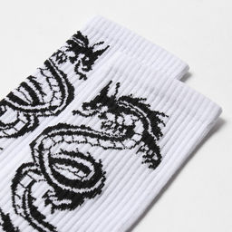 Цена за 2 шт. Носки мужские белые «Дракон», р-р 31