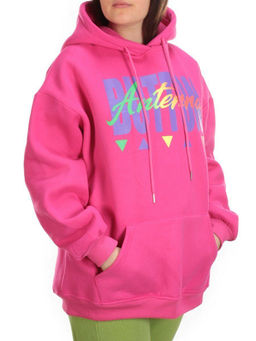 KD720 CRIMSON Худи женское с принтом на флисе