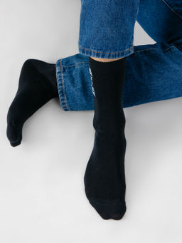 Цена за 5 пар! Носки мужские черные с надписью Папа может все...