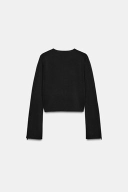 CHAQUETA PUNTO CREMALLERAS / Negro - Zara фото 6