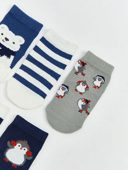 Desenli Erkek Bebek Soket ?orap 5li