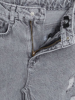 Beli Ayarlanabilir Lastikli K?z ?ocuk Jean Pantolon - Waikiki фото 3