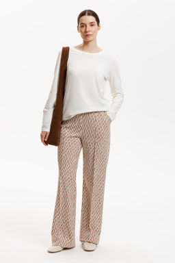 ЕВТ 4151/бежевые мини косы брюки жен