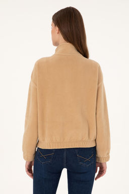 Женский свитшот песочного цвета Неожиданная скидка в корзине - U.s. polo assn фото 5