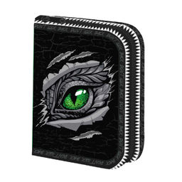 Пенал школьный Феникс+, арт.65674/ 24 ГЛАЗ ДРАКОНА (без наполнения, 13.3x20x3.5 см, полиэстер, молни