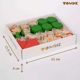 Конструктор деревянный «Ферма», 42 детали