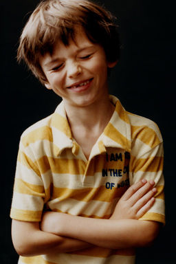 ISLEMELI CIZGILI HAVLU KUMAS POLO YAKA T-SHIRT - Zara фото 4