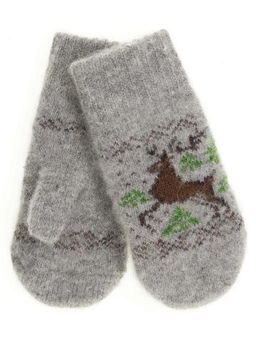 Варежки детские круговые Олень 0516-1