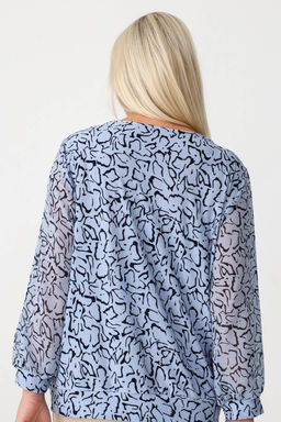 Блузка женская 7037/12/Голубой - Rise фото 4