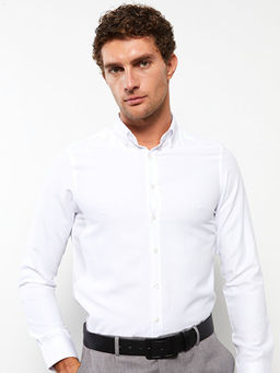 Slim Fit Uzun Kollu Oxford Erkek G?mlek