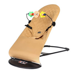 Шезлонг детский, кресло - качалка с игрушками для новорождённых Крошка Я, цвет бежевый