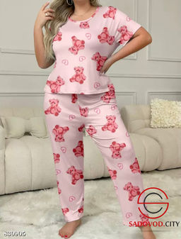 Пижама женская с принтом