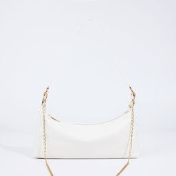 Сумка женская на молнии, белая