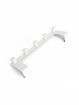 Крючок на дверь 5 шт белый железо - Denastia фото 2