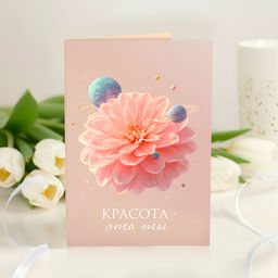 Открытка 4 шоколадки Красота - это ты (цветок с планетами) - 8 чудо фото 2