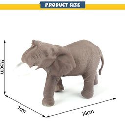 Фигурка Abtoys Юный натуралист Дикие животные и птицы Слон, термопластичная резина