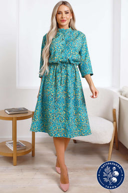 Платье Одиссея (зеленое) П15844-45М