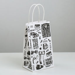 Пакет подарочный крафт For real man, 12 21 9 см - Дарите счастье фото 3