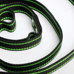 Поводок брезентовый, 1,6 м х 2,5 см, хаки/зелёный - Пижон фото 3