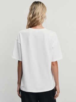 Базовая футболка свободного кроя / Zarina фото 5