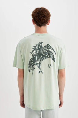 Футболка свободного кроя Vikings с круглым вырезом и короткими рукавами - Defacto фото 7