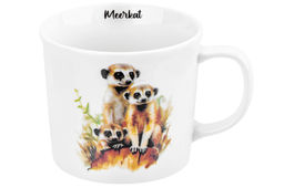 Кружка 360 мл 12,5*9,5*8,3 см "Сурикаты" NEW BONE CHINA