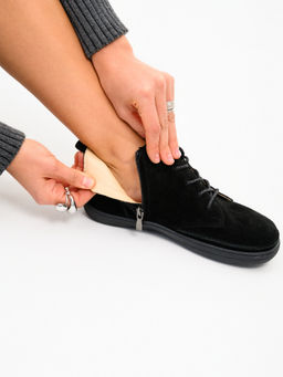 Босоногие ботинки 210.NATAbl.Черная замша