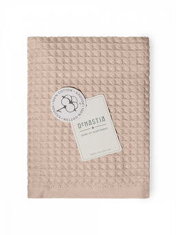 Полотенце для лица 50x90 бежевый вафельное полотно