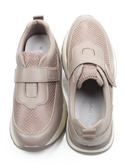 03-A238-5 DK. BEIGE Кроссовки женские (натуральная кожа)