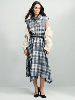 Платье миди в клетку / Zarina
