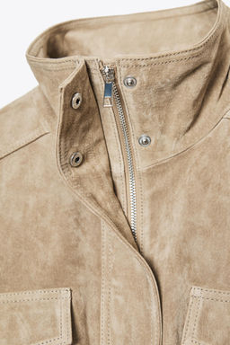 SUEDE LEATHER JACKET - Zara фото 11
