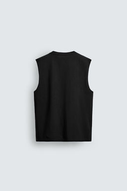 CAMISETA TANK LIGHTWEIGHT RELAXED FIT / Negro - Zara фото 7