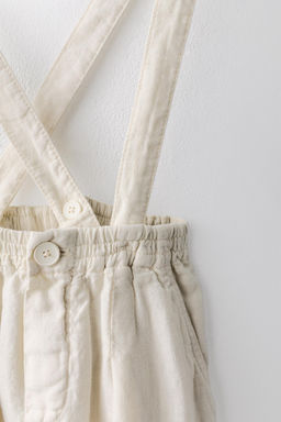 6-10 A?OS/ PANTAL?N 100% LINO TIRANTES EXTRAIBLES LIMITED EDITION / Gris perla