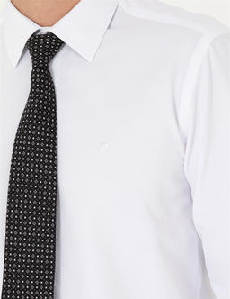 Beyaz Slim Fit Uzun Kollu Basic G_mlek - Pierre cardin фото 7