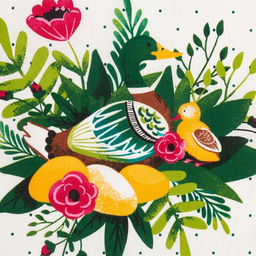 Цена за 3 шт. Полотенце пасхальное Доляна Тепла и уюта 35х60 см, 100% хлопок, 160г/м2  фото 3