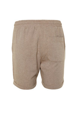 Vizon Regular Fit Lastik Belli Keten Gorunumlu K?sa Sort & Bermuda TMNSS22SR0020