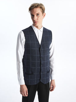 Standart Kal?p V Yaka Erkek Triko Yelek