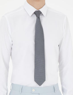 Beyaz Slim Fit Uzun Kollu Klasik G_mlek