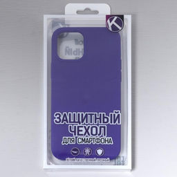 Чехол Krutoff для iPhone 12/12 Pro, матовый, фиолетовый