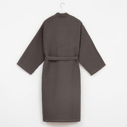 Халат вафельный мужской удлиненный «Этель» Boho, размер 46-48, светло-серый