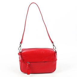 Женская кожаная сумка бочонок через плечо 0051-2 - Cidirro фото 3