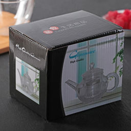 Чайник стеклянный заварочный с металлическим ситом «Квадро», 350 мл