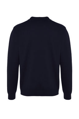 TRENDYOL MAN Lacivert Erkek Regular Polo Yaka Duz Triko Kazak TMNAW24KZ00067 - Trendyolmilla фото 46